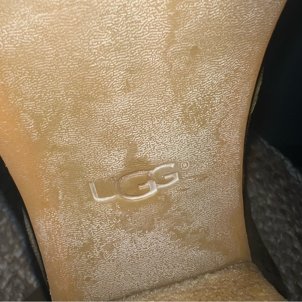 UGG Australia Calynda Olive Suede Ankle Boots - Picture 12 of 13